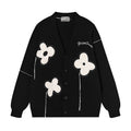 HARSH and CRUEL "Solitary Flower" Tassel Knit Cardigan