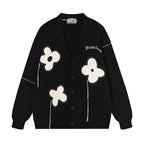 HARSH and CRUEL "Solitary Flower" Tassel Knit Cardigan