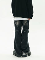 GCINIM Faded Buckle-Knee Jeans