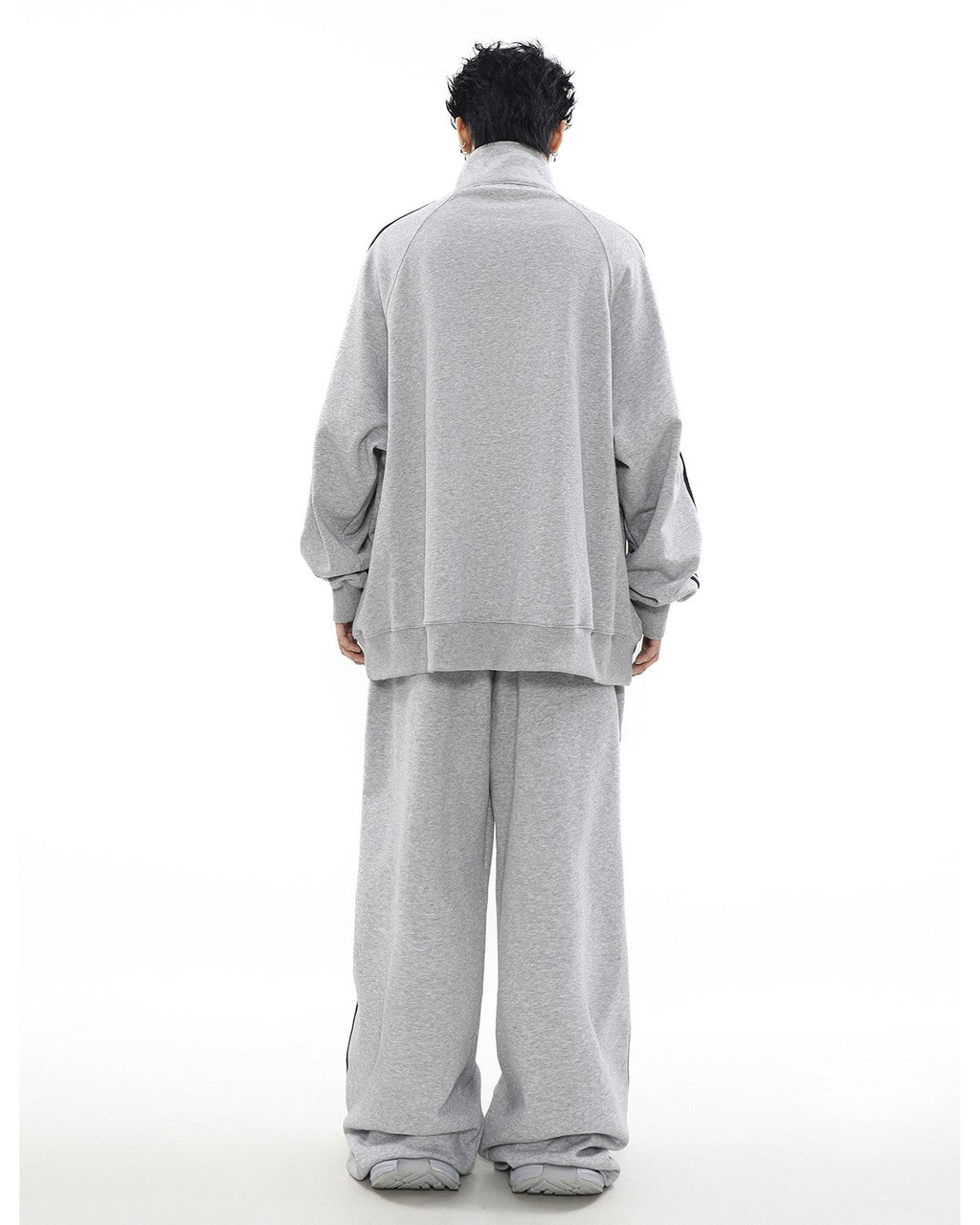 MRNEARLY Wide Leg Track Pants
