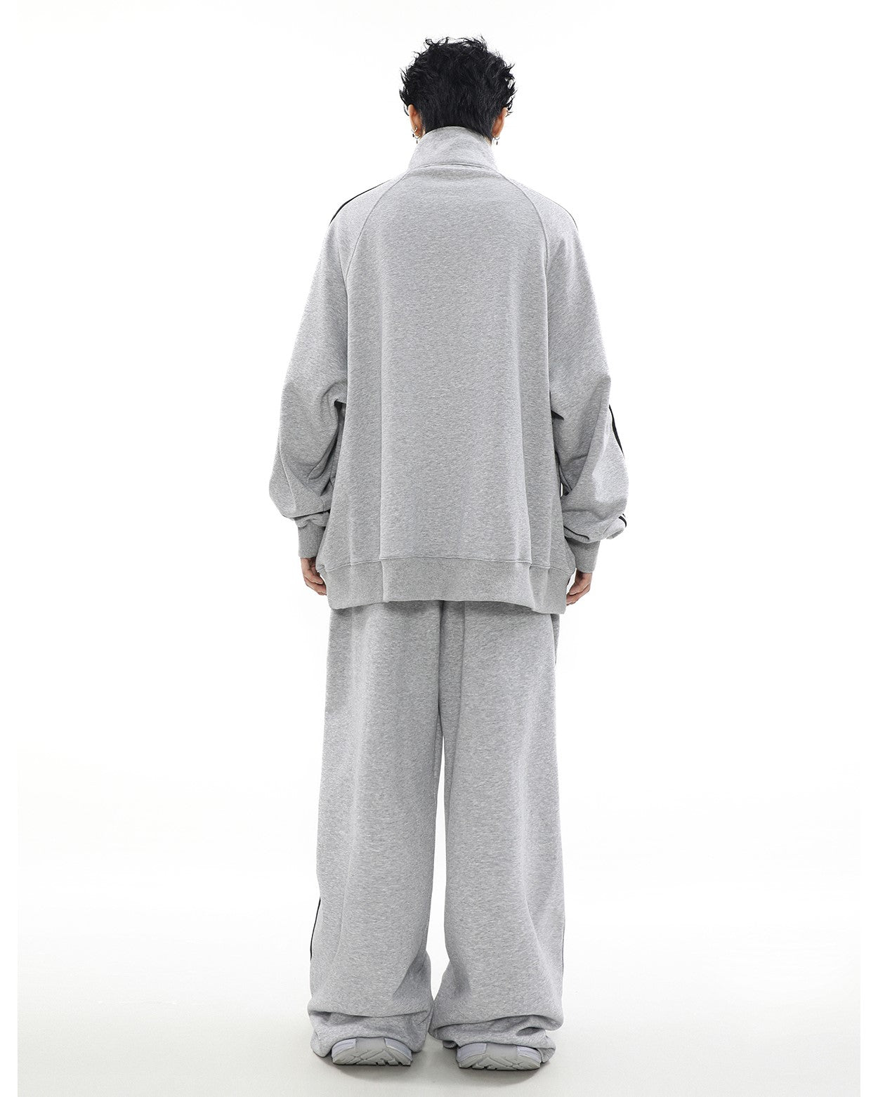 MRNEARLY Wide Leg Track Pants