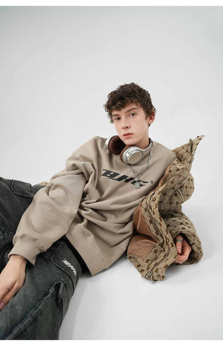 BJHG Monogram Print Puffer Jacket