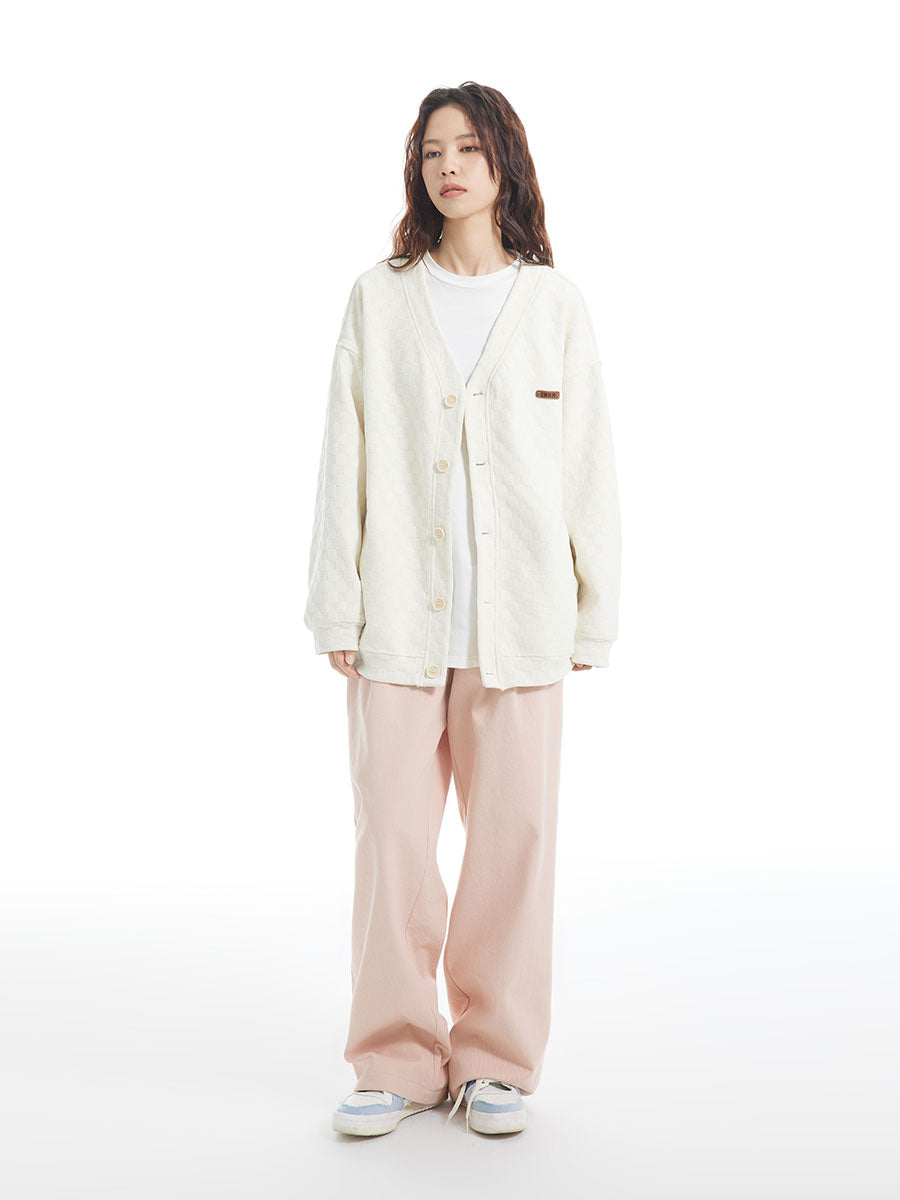 INRM Textured Check Cardigan
