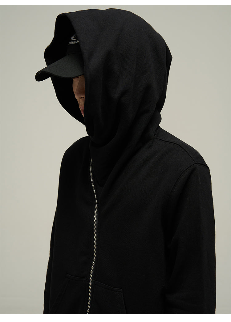 HJK Exclusive Asymmetrical Zip Hooded Jacket