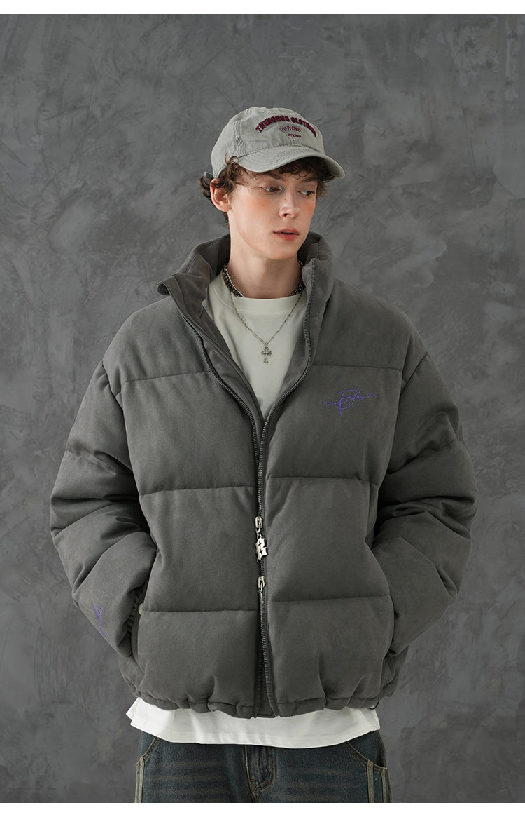 BJHG Suede Puffer Jacket