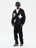 HARSH and CRUEL "Solitary Flower" Tassel Knit Cardigan