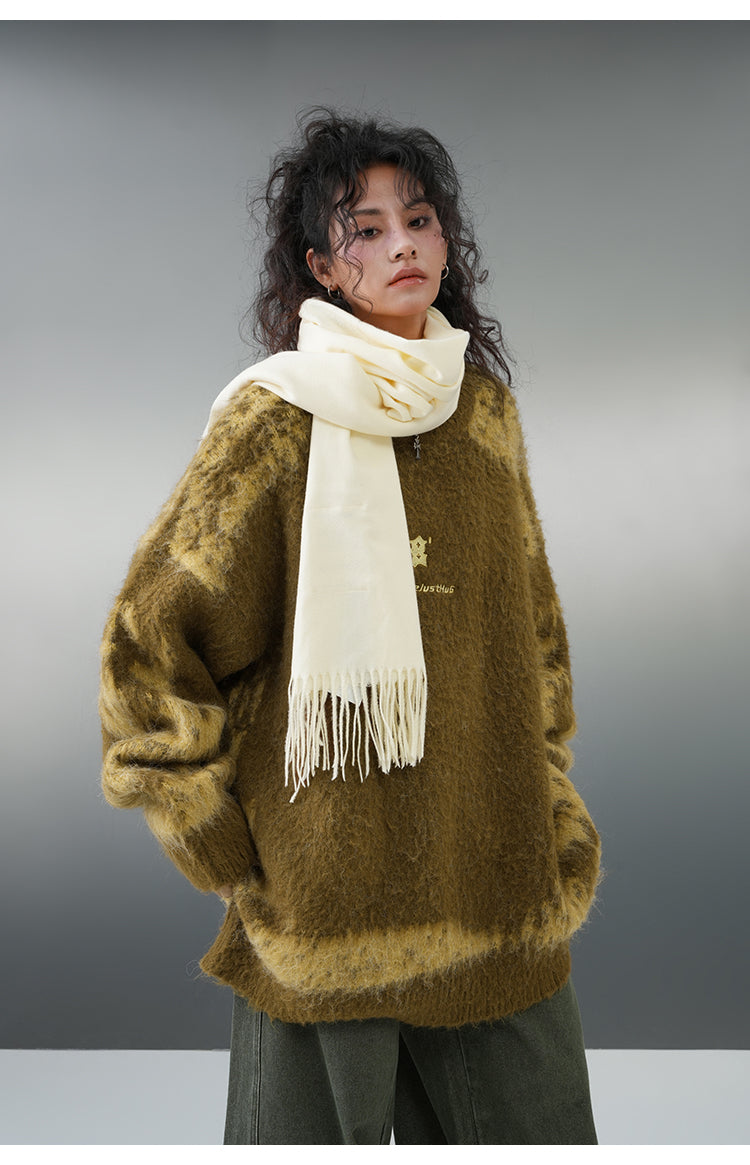 BJHG Textured Jacquard Sweater