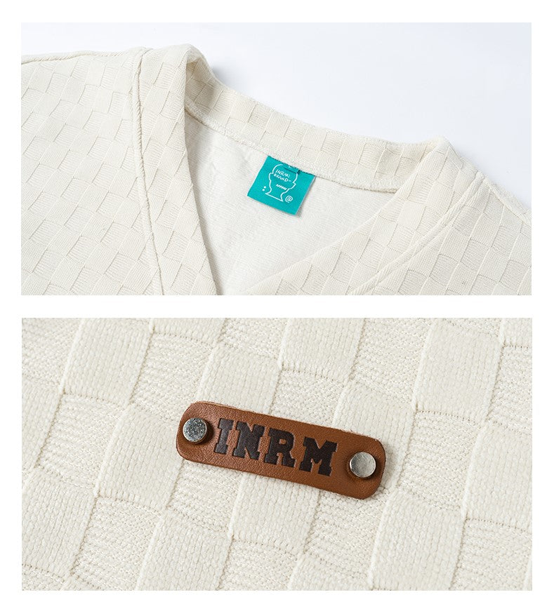 INRM Textured Check Cardigan