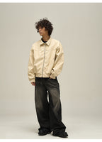 WLNEXT Distressed Faux Leather Jacket
