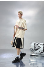 BJHG Velour Wideleg Lounge Shorts