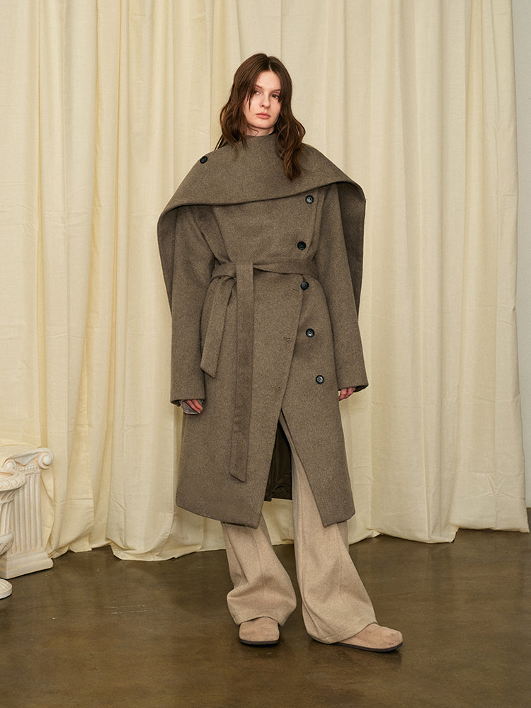 KREATE Avant-Garde Modular Wool Overcoat