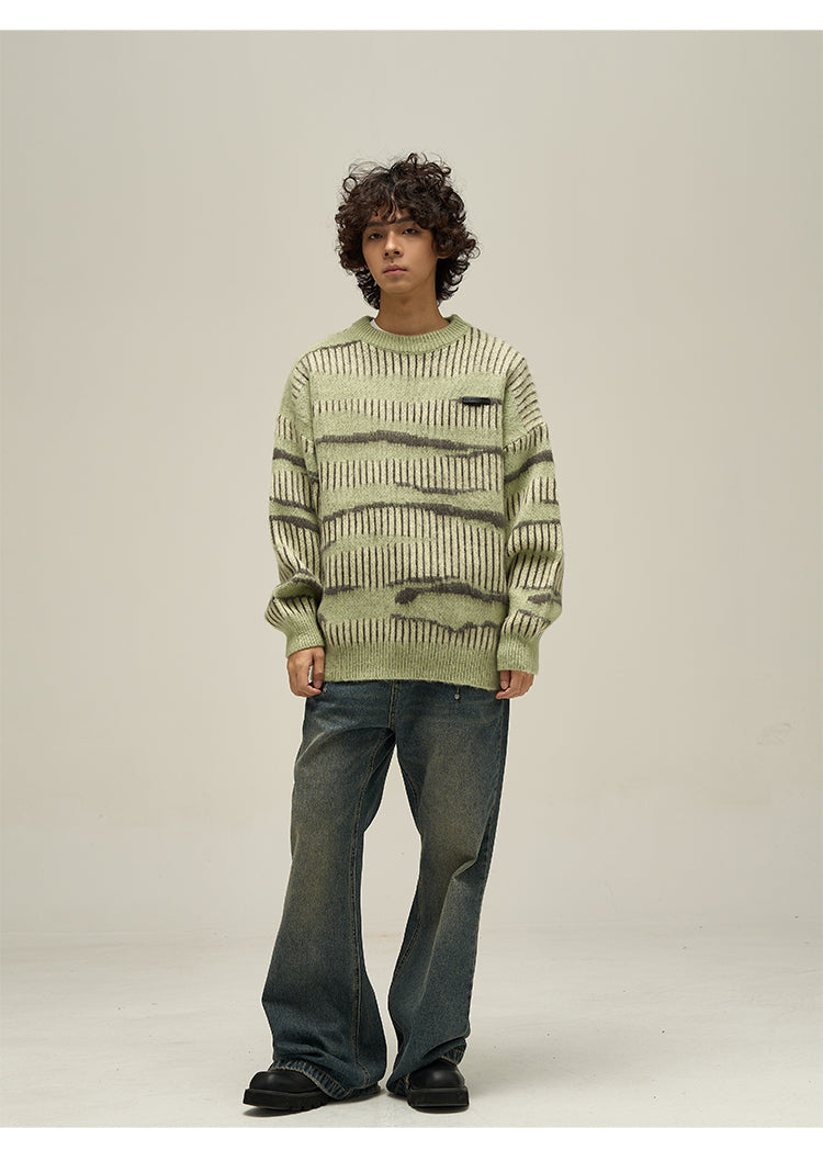 WLNEXT Double Striped Sweater