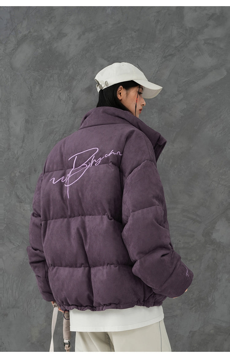 BJHG Suede Puffer Jacket