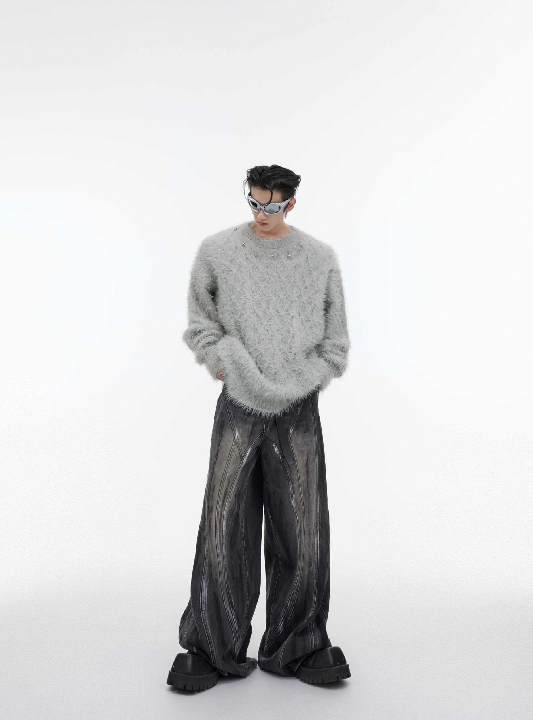 CulturE Studded Collar Sweater