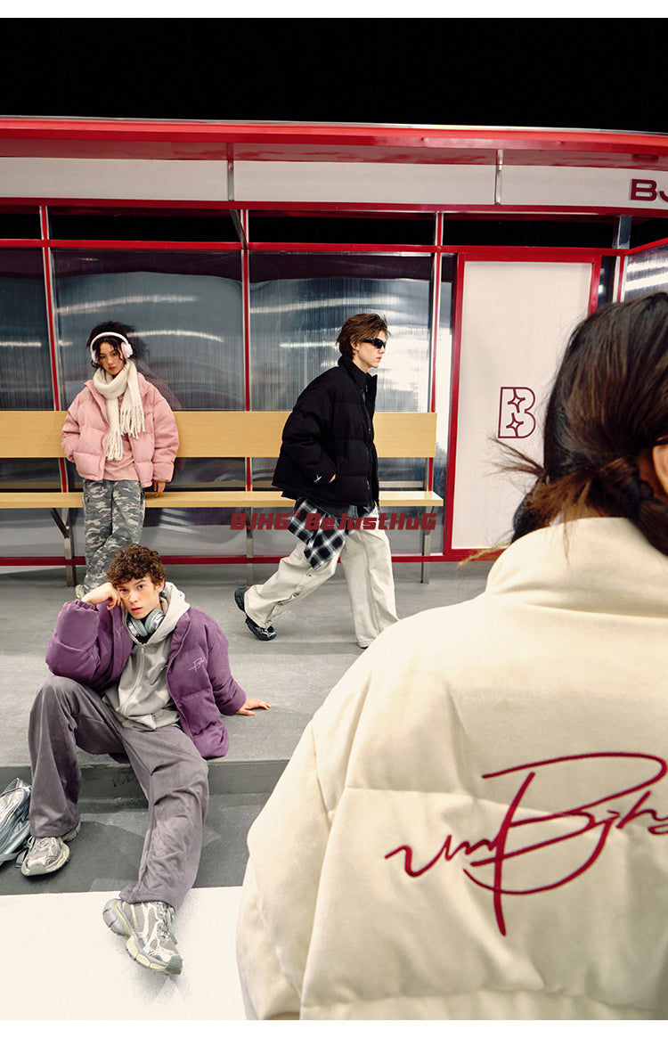 BJHG Suede Puffer Jacket