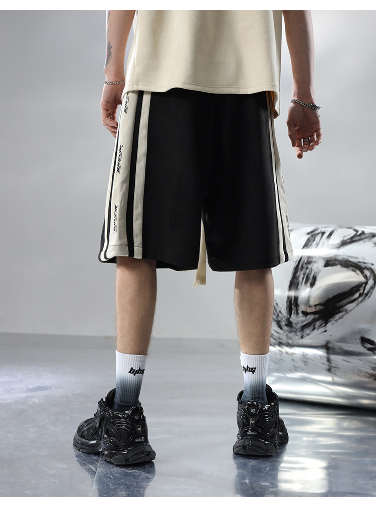 BJHG Velour Wideleg Lounge Shorts