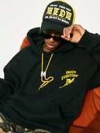 MEDM M Buckle Drawstring Hoodie