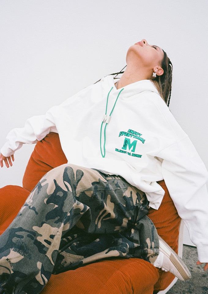 MEDM M Buckle Drawstring Hoodie