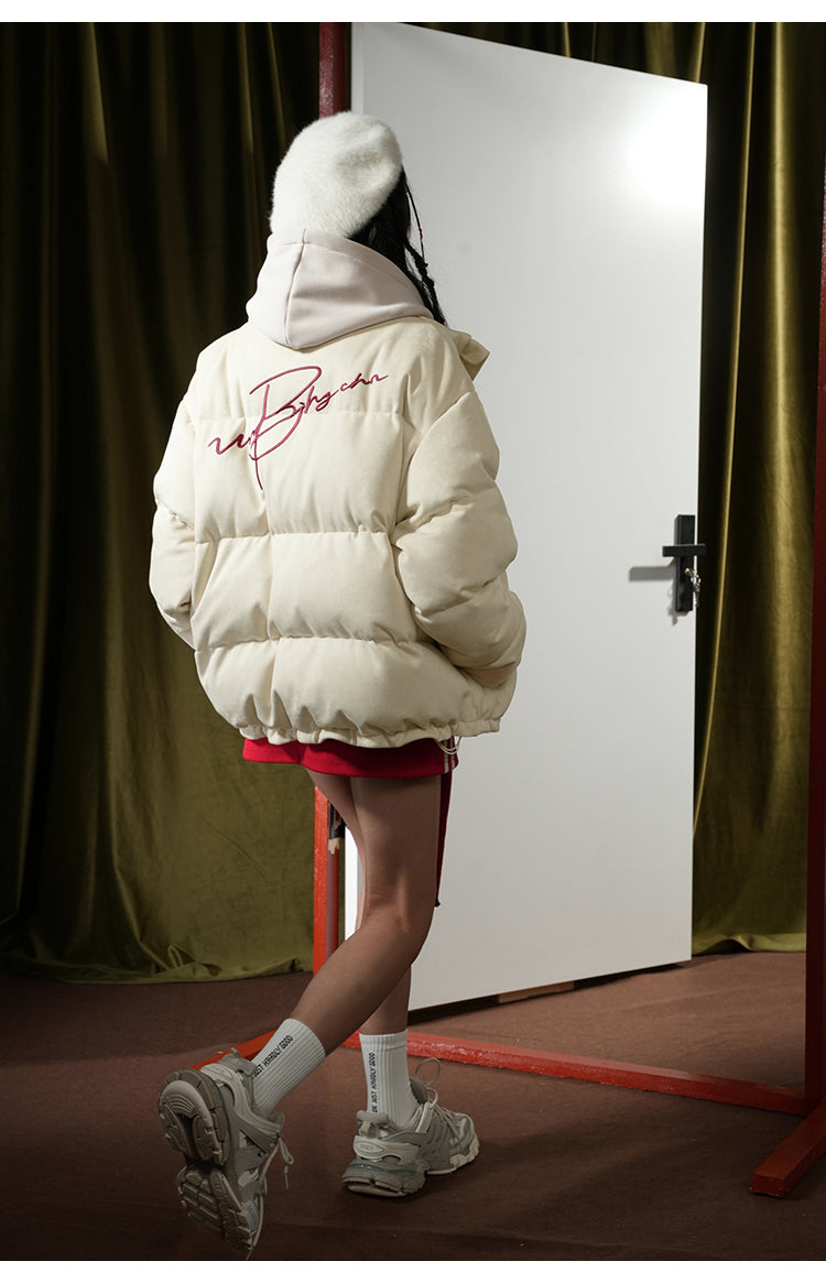 BJHG Suede Puffer Jacket