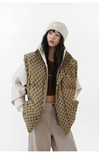 BJHG Monogram Print Puffer Vest