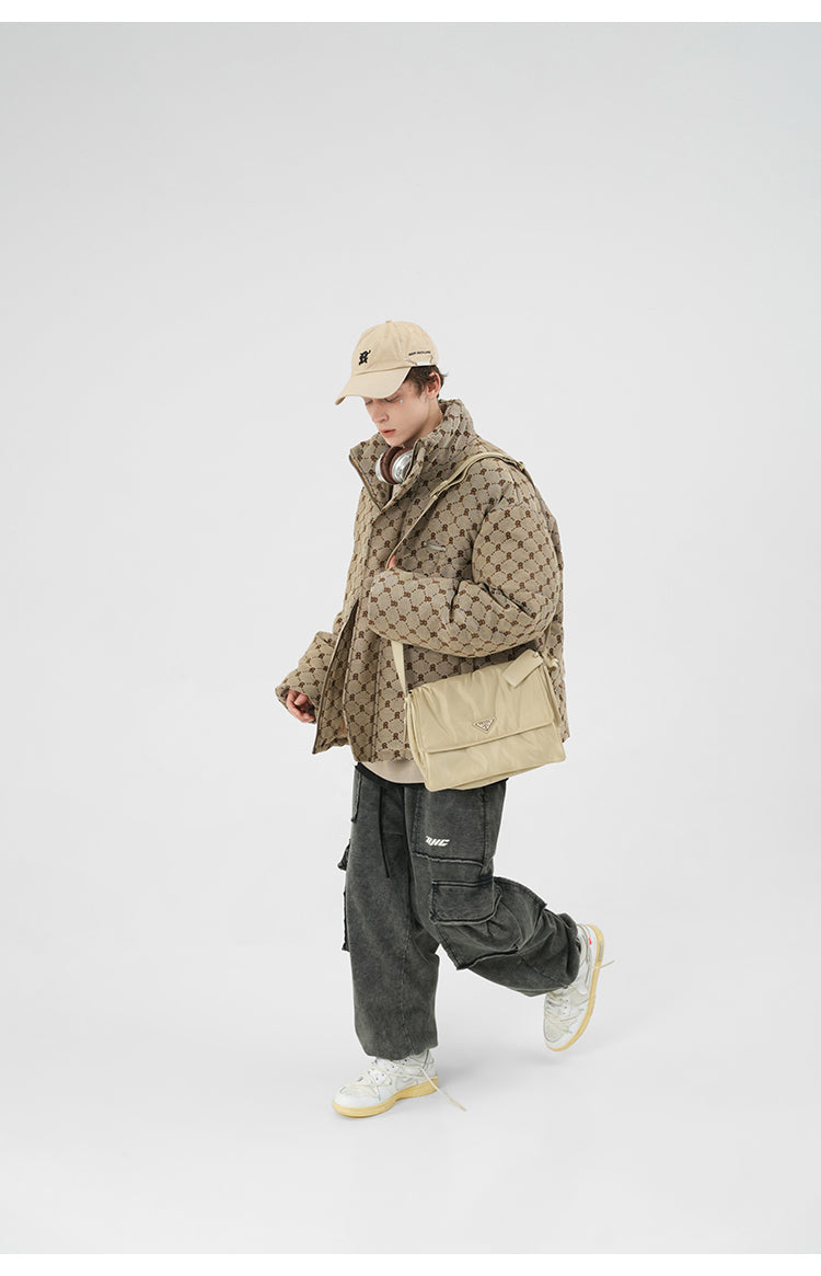 BJHG Monogram Print Puffer Jacket