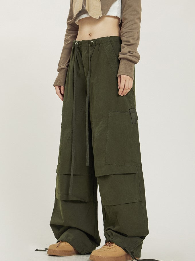 CTB Pleated Baggy Cargo Pants