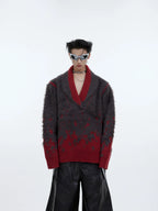 CulturE Contrast Textured V-Neck Sweater