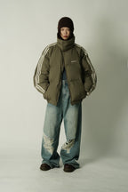 MASONPRINCE Striped Puffer Jacket