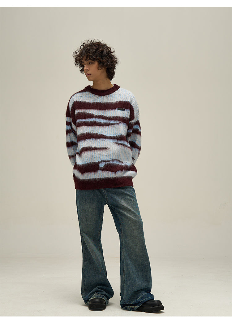 WLNEXT Double Striped Sweater