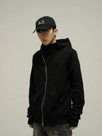 HJK Exclusive Asymmetrical Zip Hooded Jacket
