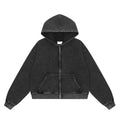 MRNEARLY Heavyweight Vintage Washed Zip Jacket
