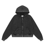 MRNEARLY Heavyweight Vintage Washed Zip Jacket