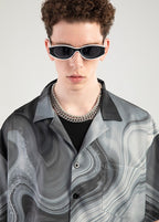 NOSAW Marble Button Up Shirt