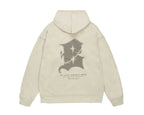 BJHG Embroidered Thorns Suede Hoodie