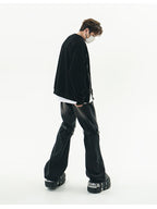 GCINIM Faded Buckle-Knee Jeans