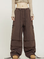 CTB Pleated Baggy Cargo Pants