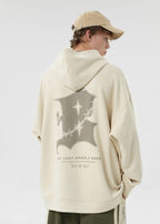 BJHG Embroidered Thorns Suede Hoodie