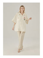EMPTY REFERENCE Off-White Button-Up Shirt