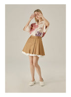 EMPTY REFERENCE Loose Floral Print Button-Up Shirt
