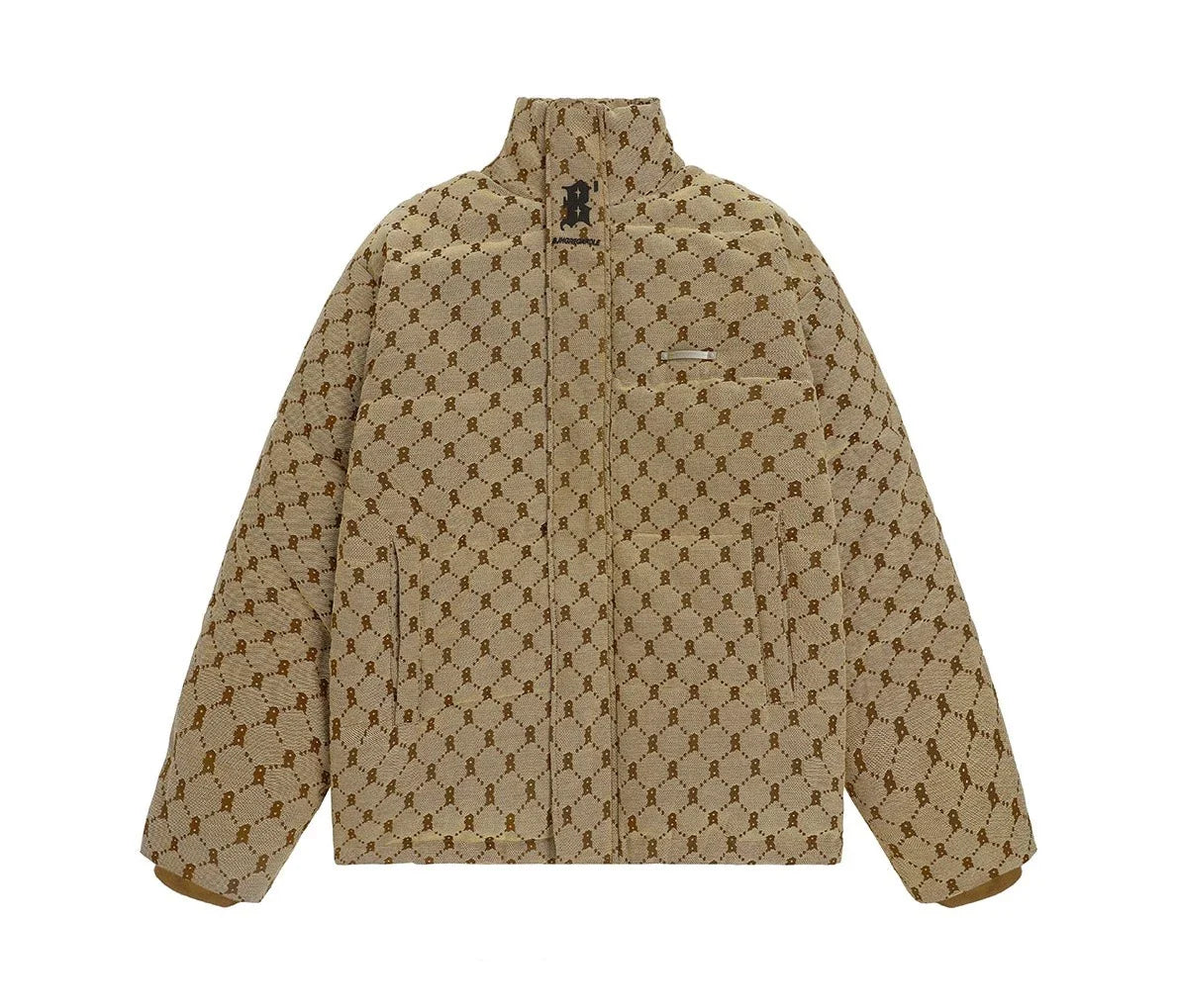BJHG Monogram Print Puffer Jacket