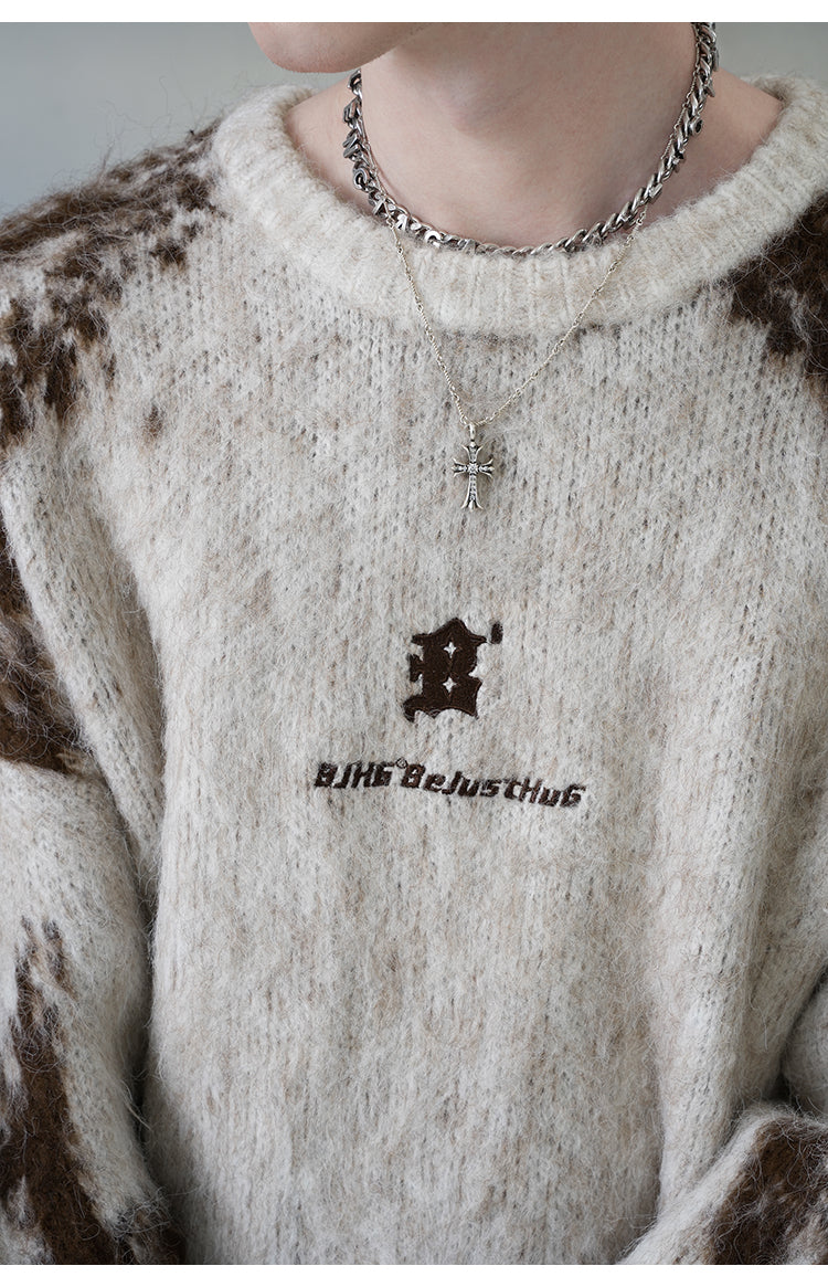 BJHG Textured Jacquard Sweater