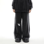 MRNEARLY Wide Leg Track Pants