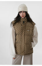 BJHG Monogram Print Puffer Vest