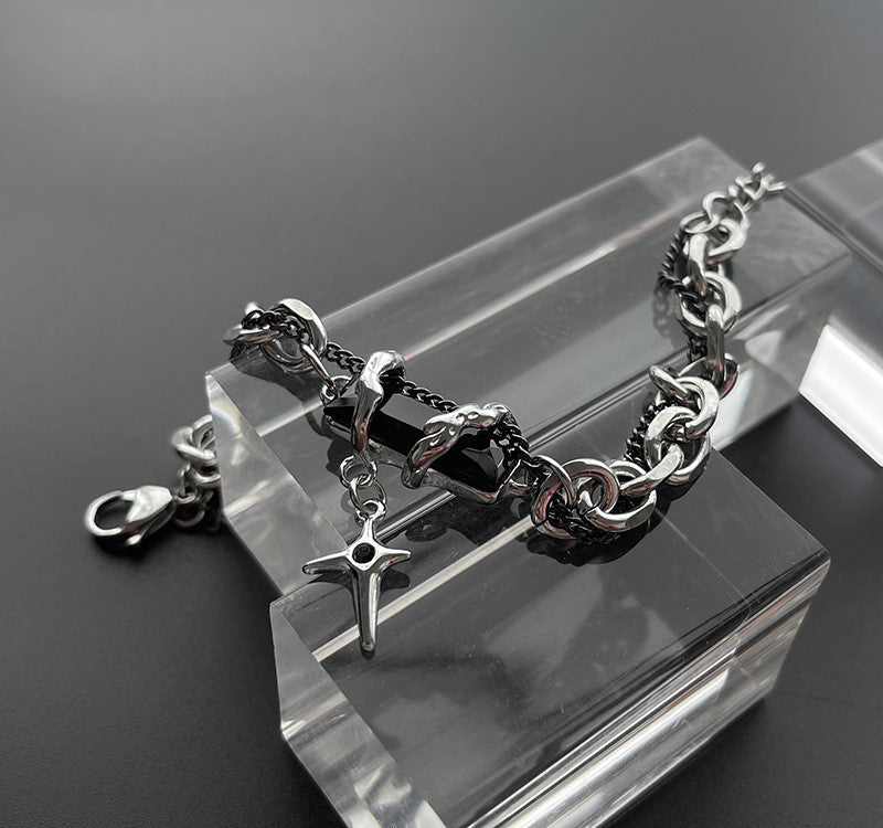 HEIMA Obsidian Thorn Bracelet