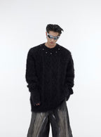 CulturE Studded Collar Sweater