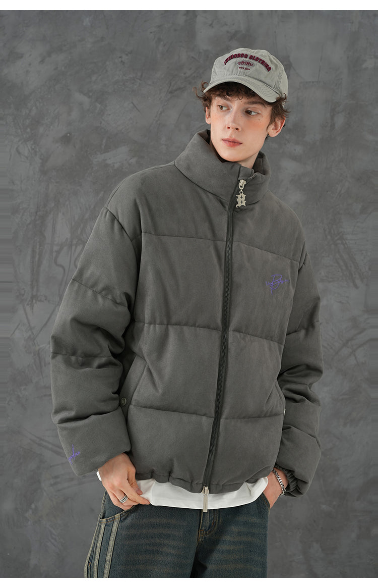 BJHG Suede Puffer Jacket