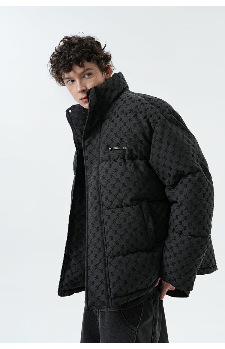 BJHG Monogram Print Puffer Jacket