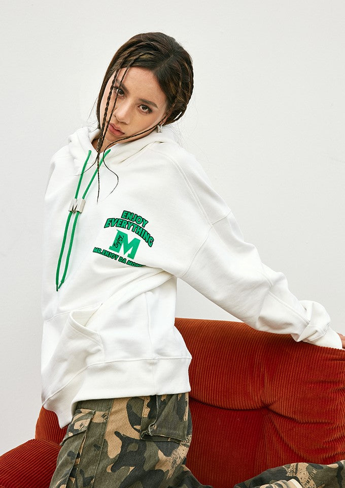 MEDM M Buckle Drawstring Hoodie