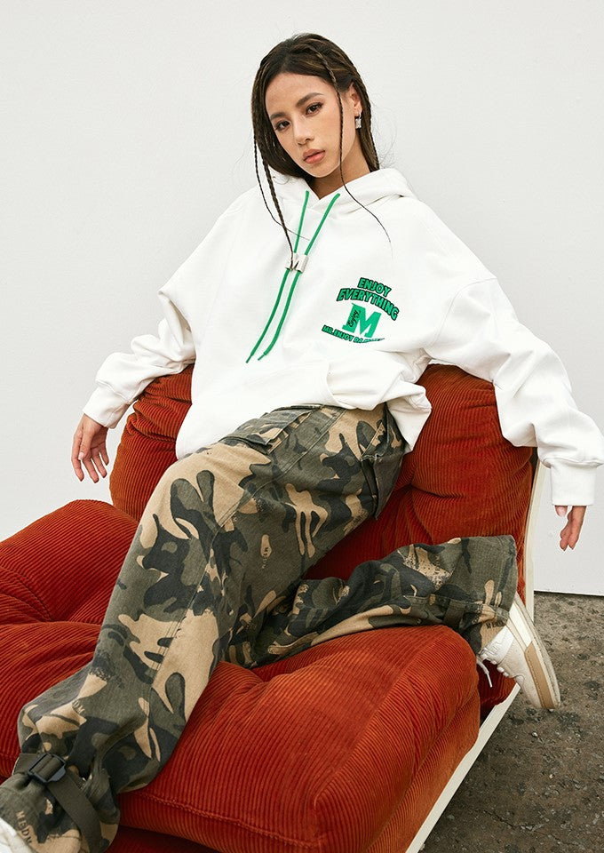 MEDM M Buckle Drawstring Hoodie