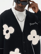 HARSH and CRUEL "Solitary Flower" Tassel Knit Cardigan